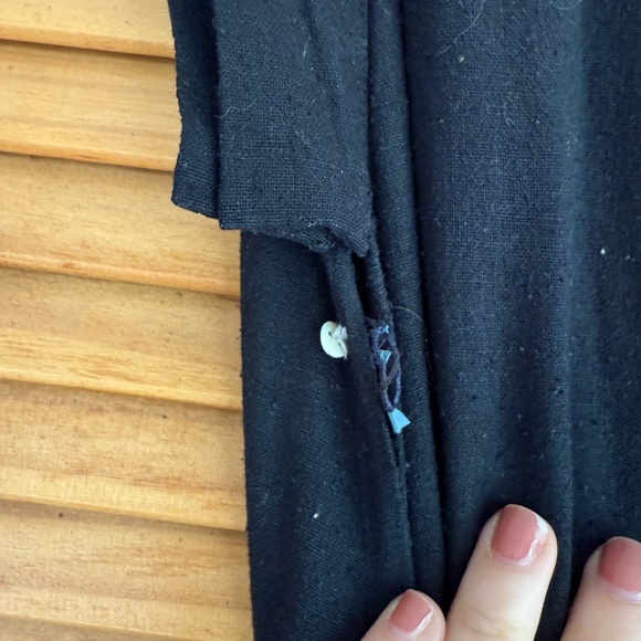 RARE Black Raw Silk Ash Dress from Doen - Picture 11 of 11